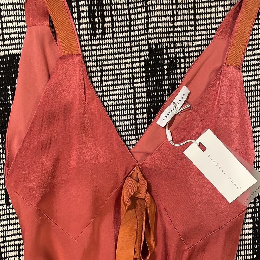 Endless rose pink midi Cami slip dress small - Picture 2 of 6